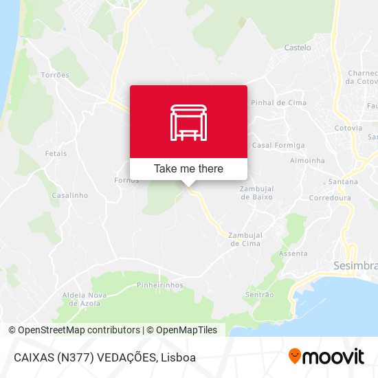 CAIXAS (N377) VEDAÇÕES mapa