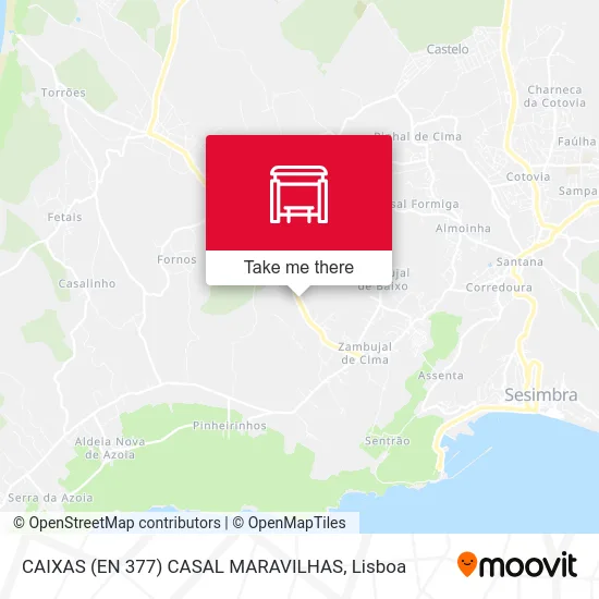 CAIXAS (EN 377) CASAL MARAVILHAS map