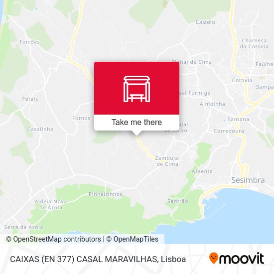 CAIXAS (EN 377) CASAL MARAVILHAS map