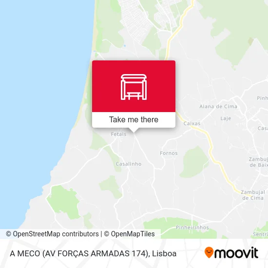 A MECO (AV FORÇAS ARMADAS 174) map