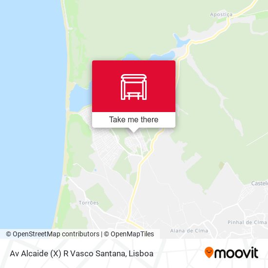 Av Alcaide (X) R Vasco Santana mapa