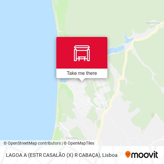 LAGOA A (ESTR CASALÃO (X) R CABAÇA) mapa