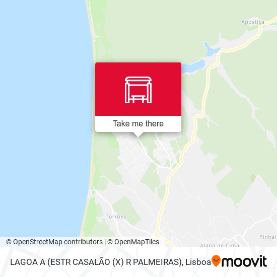 LAGOA A (ESTR CASALÃO (X) R PALMEIRAS) mapa