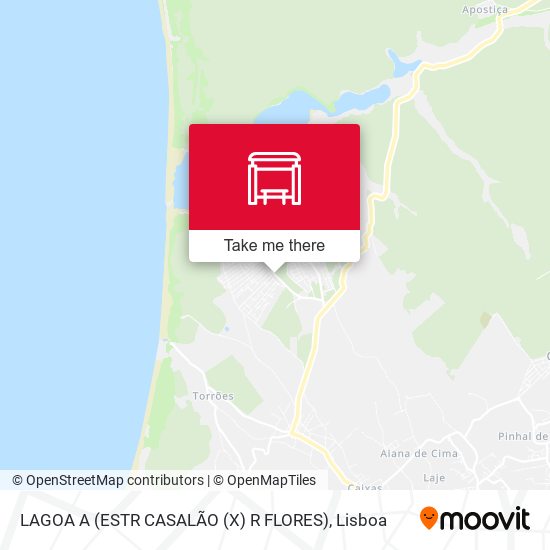 LAGOA A (ESTR CASALÃO (X) R FLORES) map
