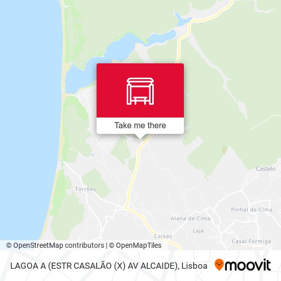 LAGOA A (ESTR CASALÃO (X) AV ALCAIDE) map