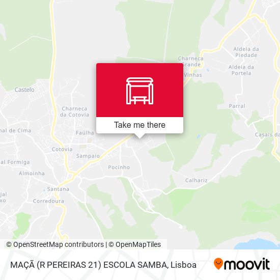 MAÇÃ (R PEREIRAS 21) ESCOLA SAMBA mapa