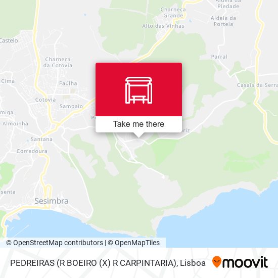 PEDREIRAS (R BOEIRO (X) R CARPINTARIA) mapa