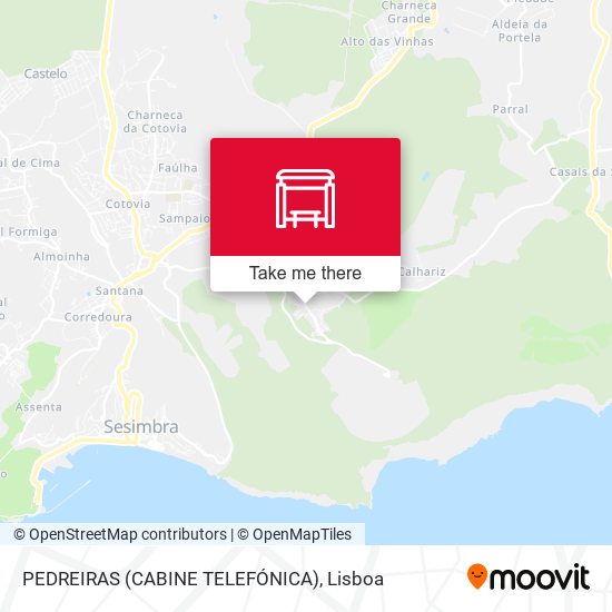 PEDREIRAS (CABINE TELEFÓNICA) mapa