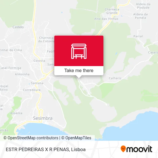 ESTR PEDREIRAS X R PENAS map