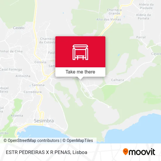 ESTR PEDREIRAS X R PENAS map