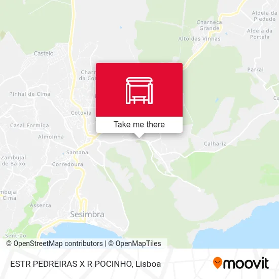 ESTR PEDREIRAS X R POCINHO map