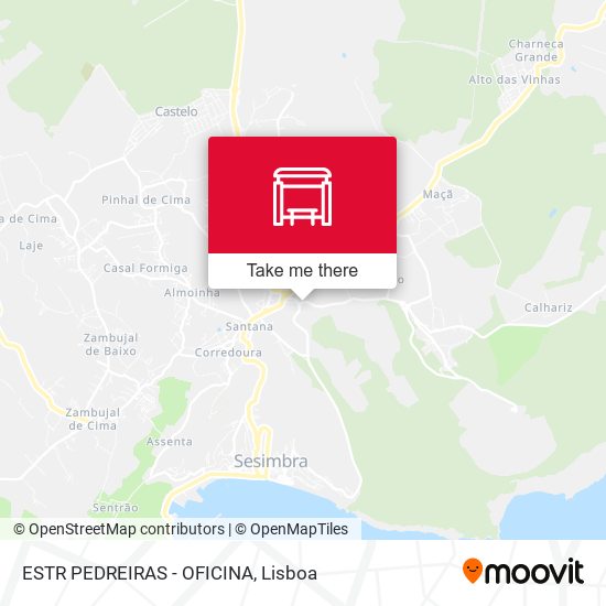 ESTR PEDREIRAS - OFICINA mapa