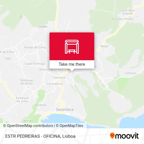 ESTR PEDREIRAS - OFICINA map
