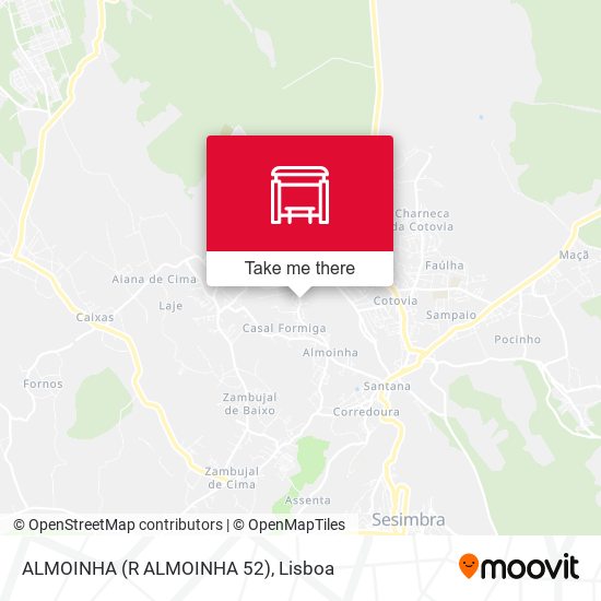 ALMOINHA (R ALMOINHA 52) mapa