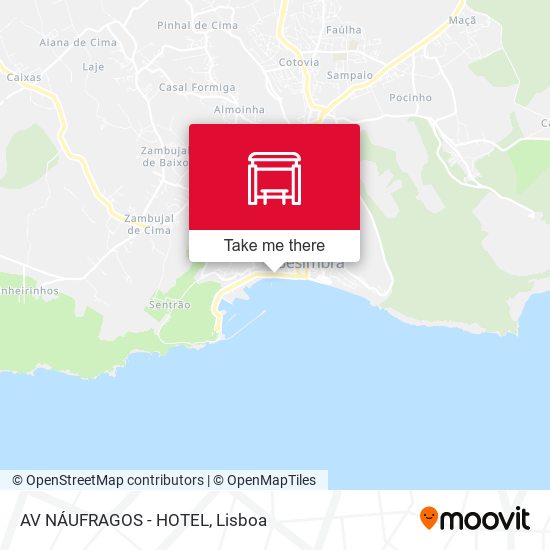 AV NÁUFRAGOS - HOTEL mapa