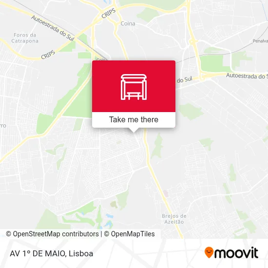 AV 1º DE MAIO map