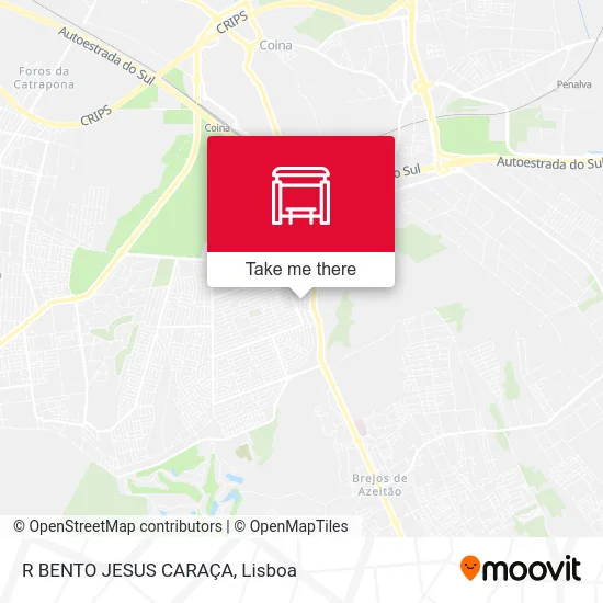 R BENTO JESUS CARAÇA map