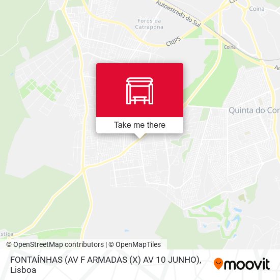 FONTAÍNHAS (AV F ARMADAS (X) AV 10 JUNHO) mapa