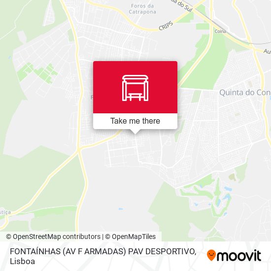 FONTAÍNHAS (AV F ARMADAS) PAV DESPORTIVO map