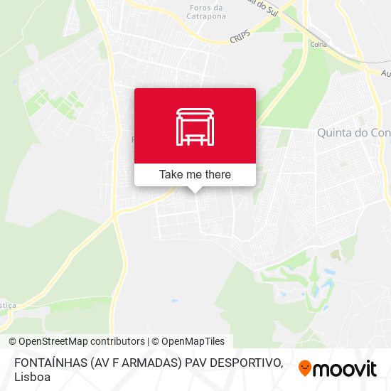 FONTAÍNHAS (AV F ARMADAS) PAV DESPORTIVO map