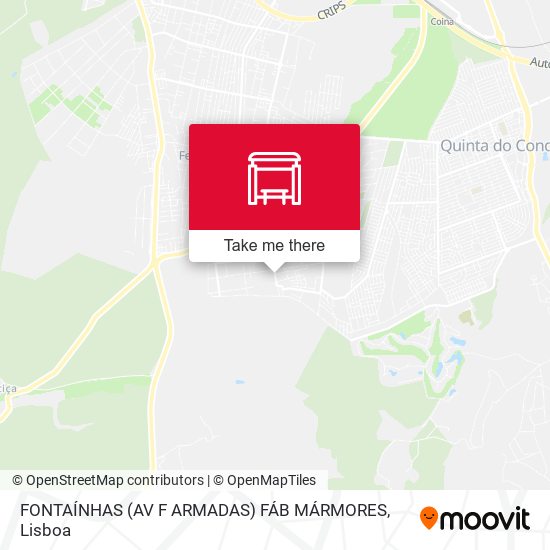 FONTAÍNHAS (AV F ARMADAS) FÁB MÁRMORES mapa