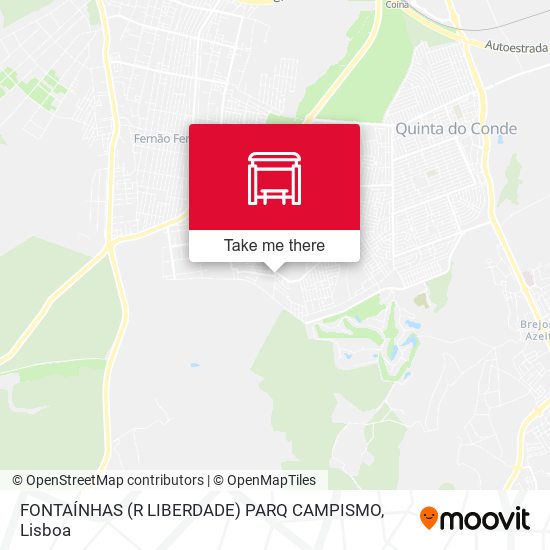 FONTAÍNHAS (R LIBERDADE) PARQ CAMPISMO mapa