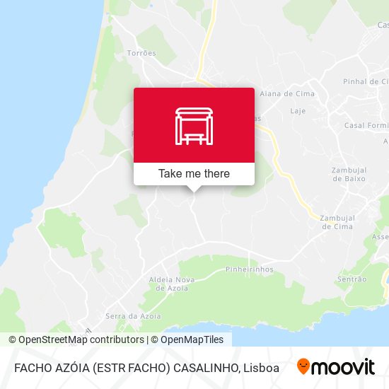 FACHO AZÓIA (ESTR FACHO) CASALINHO mapa