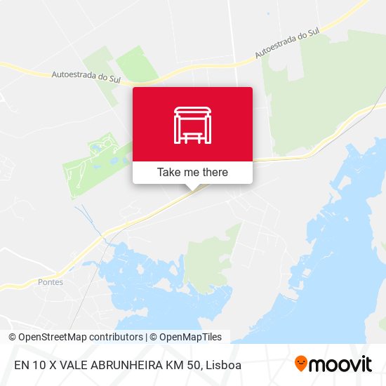 EN 10 X VALE ABRUNHEIRA KM 50 mapa