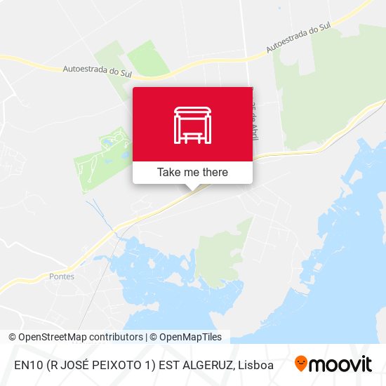 EN10 (R JOSÉ PEIXOTO 1) EST ALGERUZ mapa