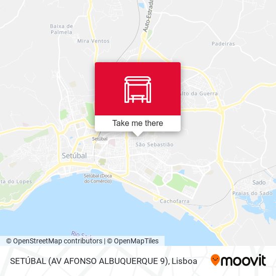 SETÚBAL (AV AFONSO ALBUQUERQUE 9) map