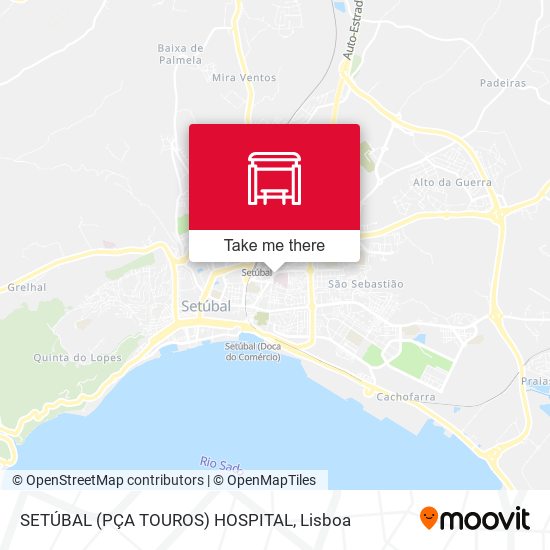 SETÚBAL (PÇA TOUROS) HOSPITAL map