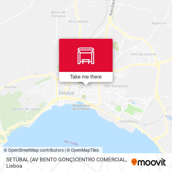 SETÚBAL (AV BENTO GONÇ)CENTRO COMERCIAL map