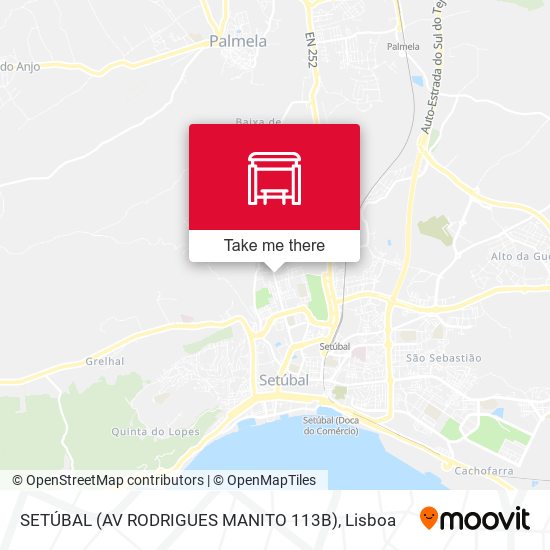 SETÚBAL (AV RODRIGUES MANITO 113B) mapa