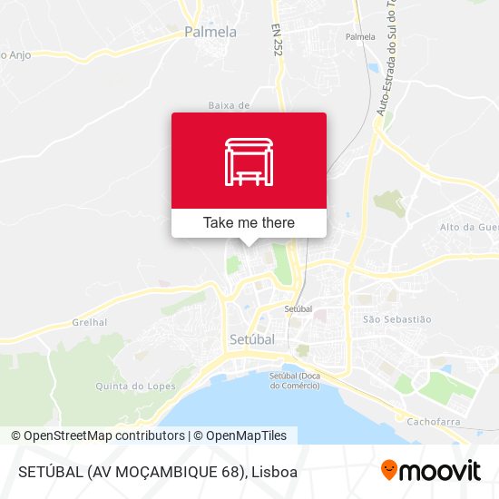 SETÚBAL (AV MOÇAMBIQUE 68) map