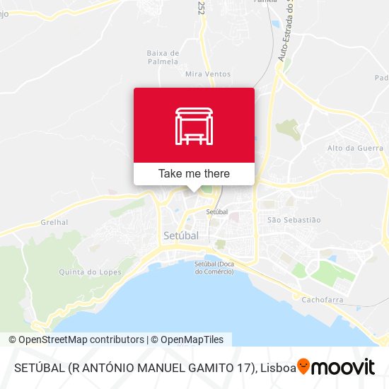 SETÚBAL (R ANTÓNIO MANUEL GAMITO 17) mapa