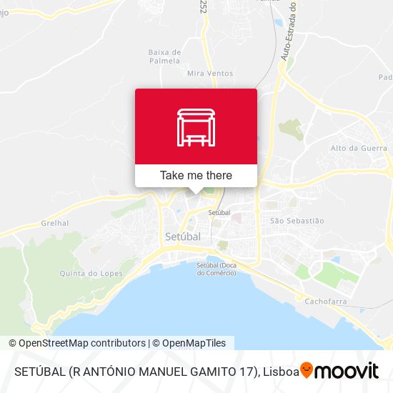 SETÚBAL (R ANTÓNIO MANUEL GAMITO 17) mapa