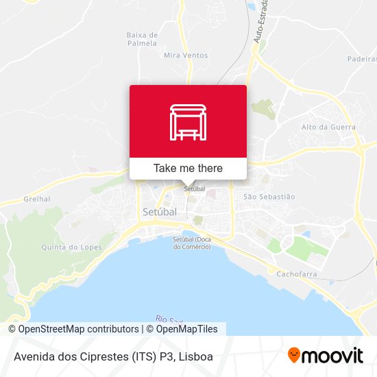 Avenida dos Ciprestes (ITS) P3 map