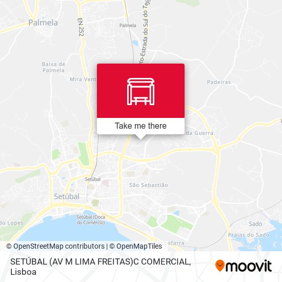 SETÚBAL (AV M LIMA FREITAS)C COMERCIAL mapa
