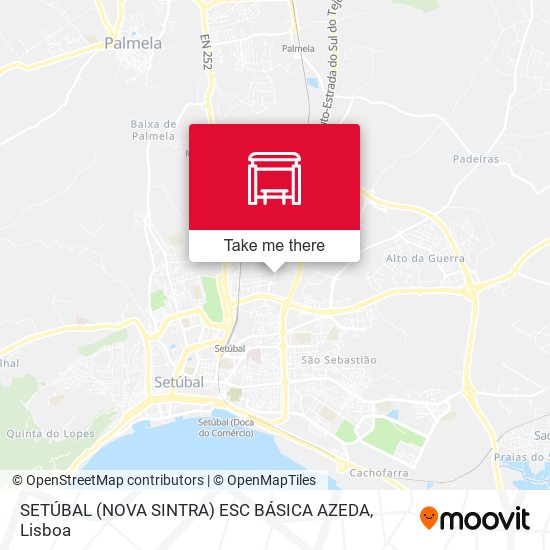 SETÚBAL (NOVA SINTRA) ESC BÁSICA AZEDA mapa