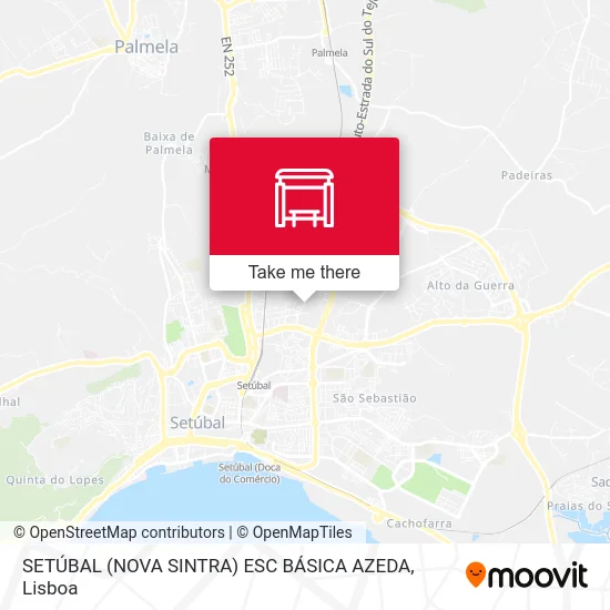 SETÚBAL (NOVA SINTRA) ESC BÁSICA AZEDA map