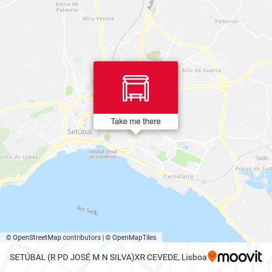 SETÚBAL (R PD JOSÉ M N SILVA)XR CEVEDE map