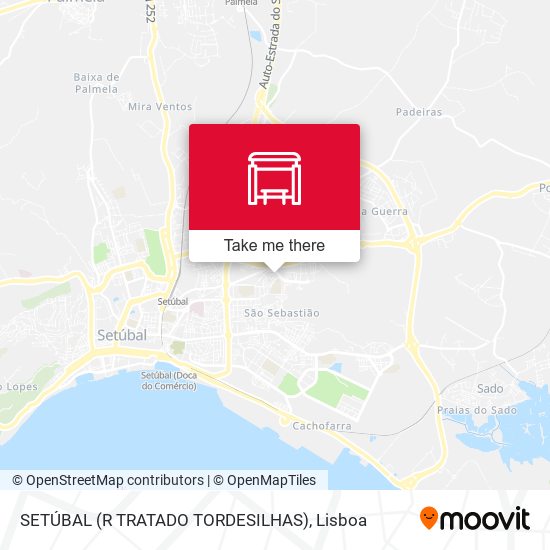 SETÚBAL (R TRATADO TORDESILHAS) map