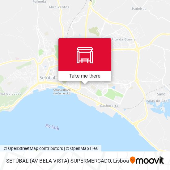 SETÚBAL (AV BELA VISTA) SUPERMERCADO mapa