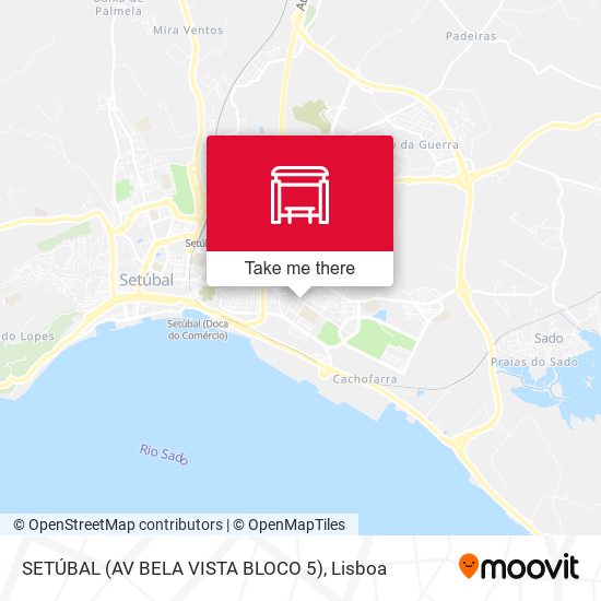 SETÚBAL (AV BELA VISTA BLOCO 5) mapa