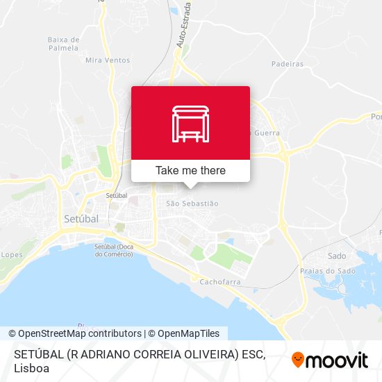 SETÚBAL (R ADRIANO CORREIA OLIVEIRA) ESC mapa