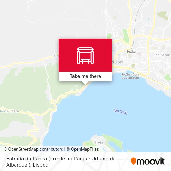 Estrada da Rasca (Frente ao Parque Urbano de Albarquel) map