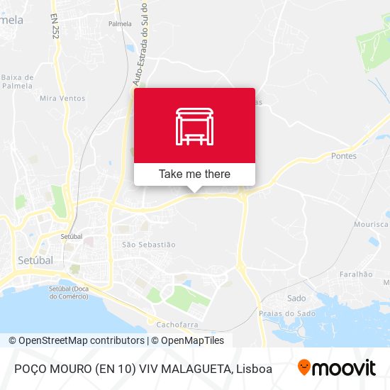 POÇO MOURO (EN 10) VIV MALAGUETA map