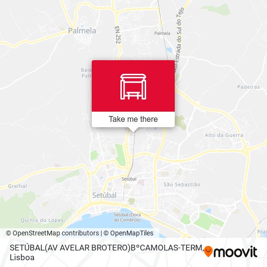 SETÚBAL(AV AVELAR BROTERO)BºCAMOLAS-TERM mapa