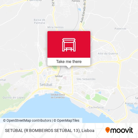 SETÚBAL (R BOMBEIROS SETÚBAL 13) mapa