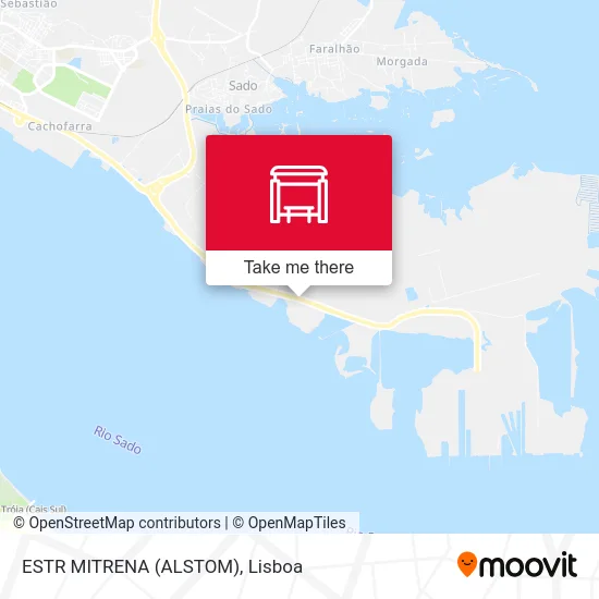 ESTR MITRENA (ALSTOM) map